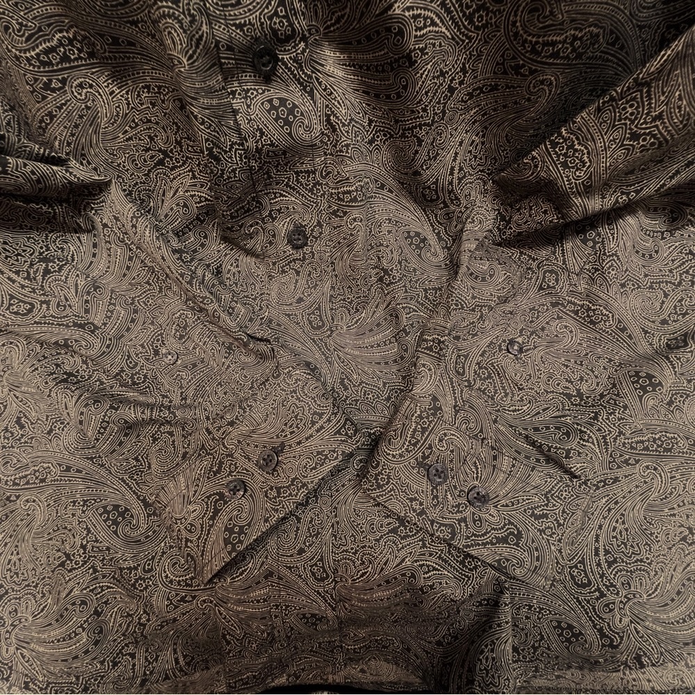 Men's Western Shirt Cinch‎ Paisley Print LS Button-Down Sz XL EUC - Picture 5 of 9